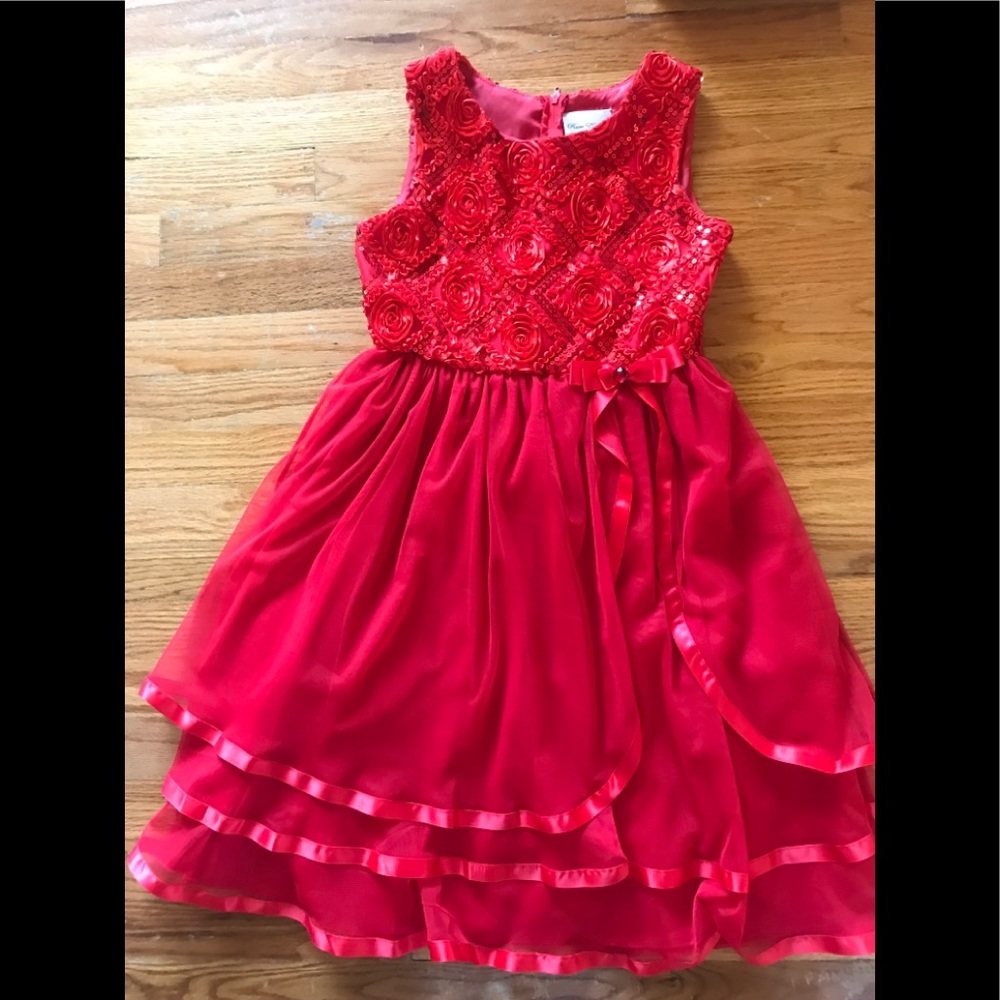 Rare Editions girls red dress